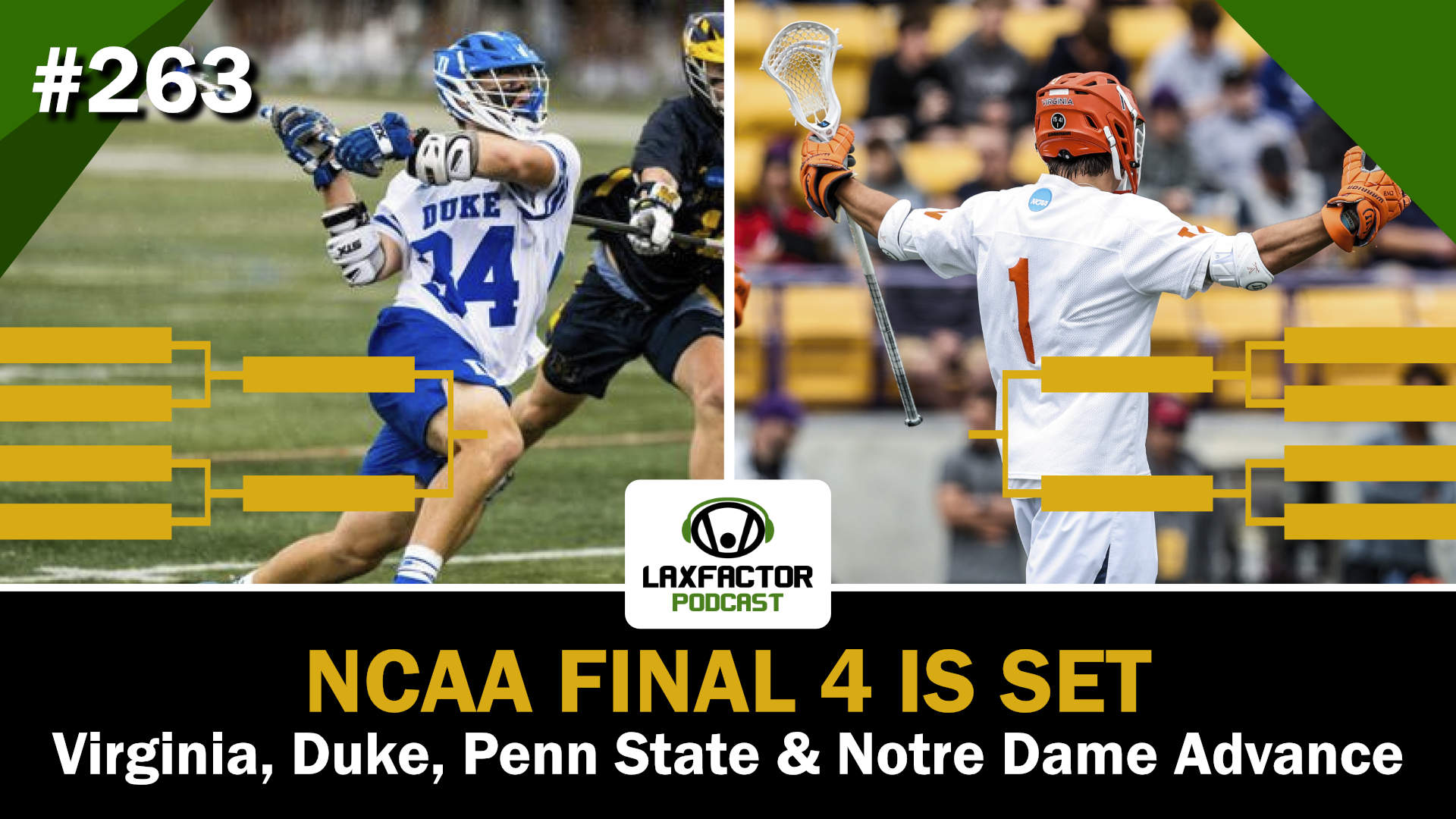 College lacrosse Final 4 Set, Notre Dame vs Virginia & Penn State vs